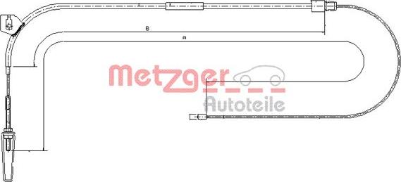 Metzger 10.9331 - Cavo comando, Freno stazionamento autozon.pro