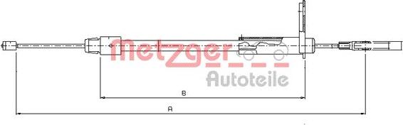 Metzger 10.9326 - Cavo comando, Freno stazionamento autozon.pro