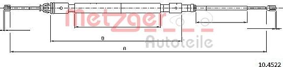 Metzger 1045.22 - Cavo comando, Freno stazionamento autozon.pro