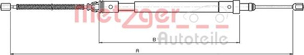 Metzger 10.4575 - Cavo comando, Freno stazionamento autozon.pro