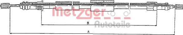 Metzger 10.4571 - Cavo comando, Freno stazionamento autozon.pro