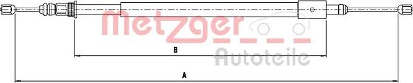 Metzger 10.4577 - Cavo comando, Freno stazionamento autozon.pro