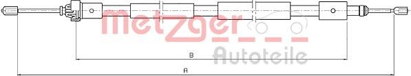 Metzger 10.4655 - Cavo comando, Freno stazionamento autozon.pro