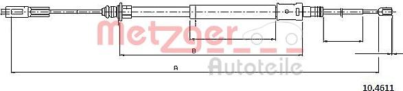 Metzger 10.4611 - Cavo comando, Freno stazionamento autozon.pro