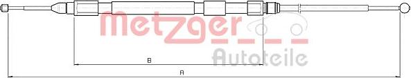 Metzger 10.4157 - Cavo comando, Freno stazionamento autozon.pro