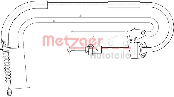 Metzger 10.4303 - Cavo comando, Freno stazionamento autozon.pro