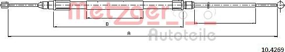 Metzger 10.4269 - Cavo comando, Freno stazionamento autozon.pro