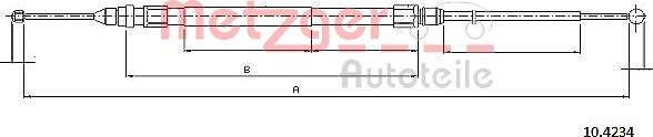 Metzger 10.4234 - Cavo comando, Freno stazionamento autozon.pro