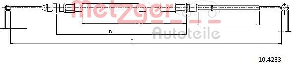 Metzger 10.4233 - Cavo comando, Freno stazionamento autozon.pro