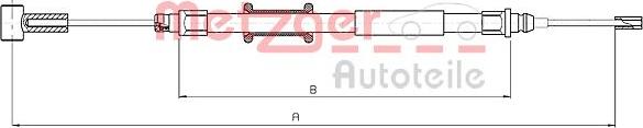 Metzger 10.4744 - Cavo comando, Freno stazionamento autozon.pro