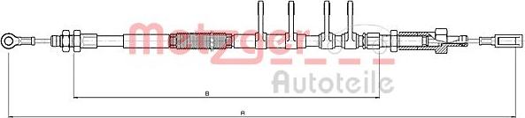 Metzger 10.4742 - Cavo comando, Freno stazionamento autozon.pro