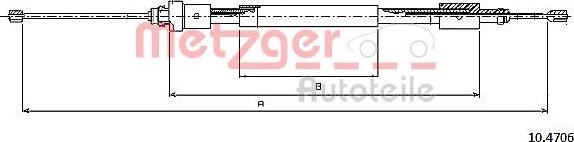 Metzger 10.4706 - Cavo comando, Freno stazionamento autozon.pro