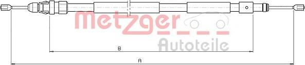 Metzger 10.4708 - Cavo comando, Freno stazionamento autozon.pro