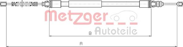 Metzger 10.4712 - Cavo comando, Freno stazionamento autozon.pro