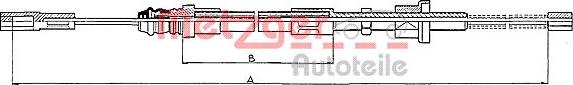 Metzger 10.471 - Cavo comando, Freno stazionamento autozon.pro