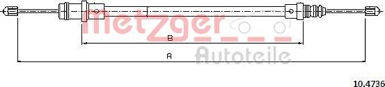 Metzger 10.4736 - Cavo comando, Freno stazionamento autozon.pro