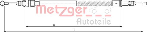 Metzger 10.4738 - Cavo comando, Freno stazionamento autozon.pro