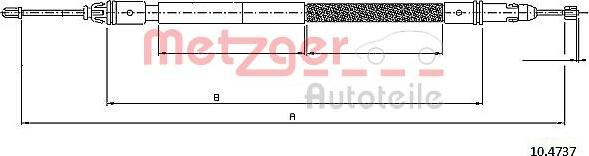 Metzger 10.4737 - Cavo comando, Freno stazionamento autozon.pro