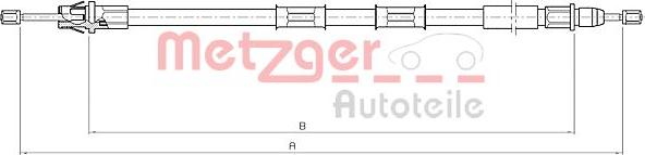 Metzger 10.5971 - Cavo comando, Freno stazionamento autozon.pro