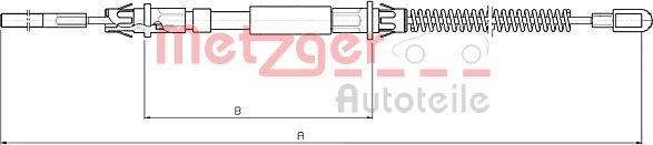 Metzger 10.5973 - Cavo comando, Freno stazionamento autozon.pro