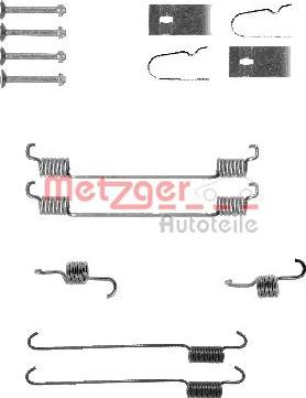 Metzger 105-0007 - Kit accessori, Ganasce freno autozon.pro