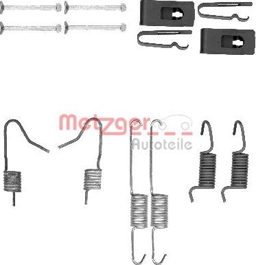 Metzger 105-0898 - Kit accessori, Ganasce freno stazionamento autozon.pro