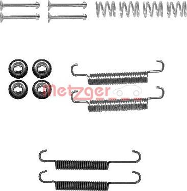 Metzger 105-0893 - Kit accessori, Ganasce freno stazionamento autozon.pro