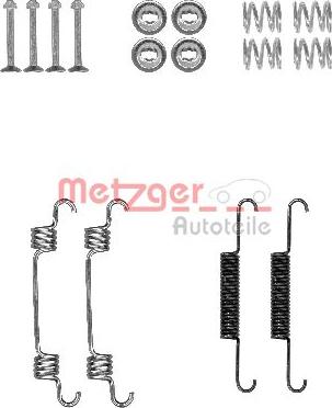 Metzger 105-0887 - Kit accessori, Ganasce freno stazionamento autozon.pro