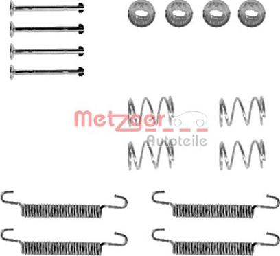 Metzger 105-0791 - Kit accessori, Ganasce freno stazionamento autozon.pro