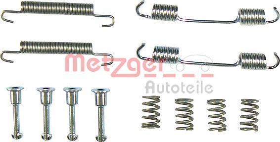 Metzger 105-0708 - Kit accessori, Ganasce freno stazionamento autozon.pro