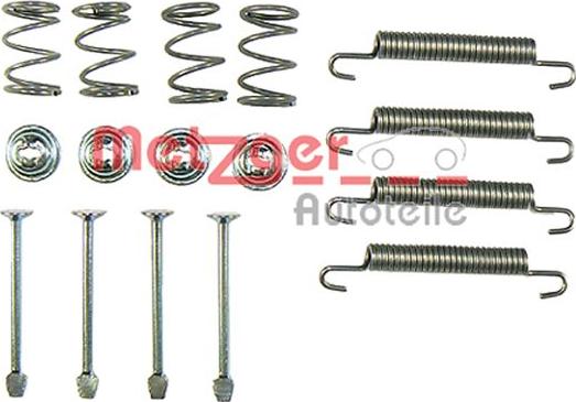 Metzger 105-0711 - Kit accessori, Ganasce freno stazionamento autozon.pro