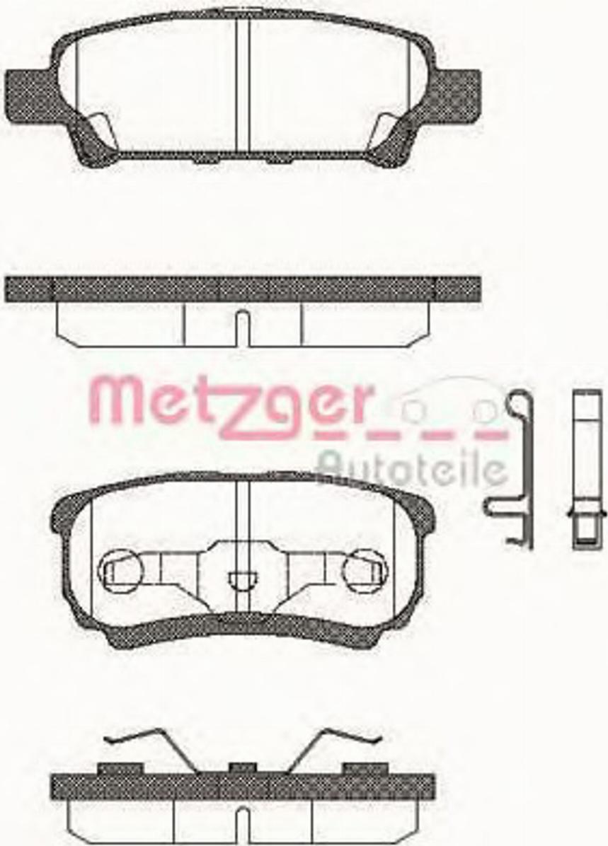 Metzger 105102 - Kit pastiglie freno, Freno a disco autozon.pro