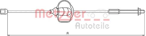 Metzger 10.5360 - Cavo comando, Freno stazionamento autozon.pro