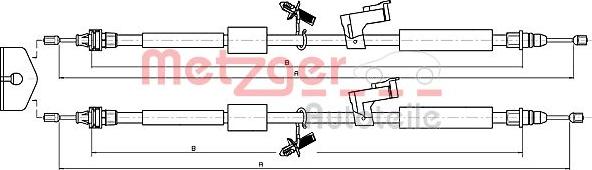 Metzger 10.5370 - Cavo comando, Freno stazionamento autozon.pro