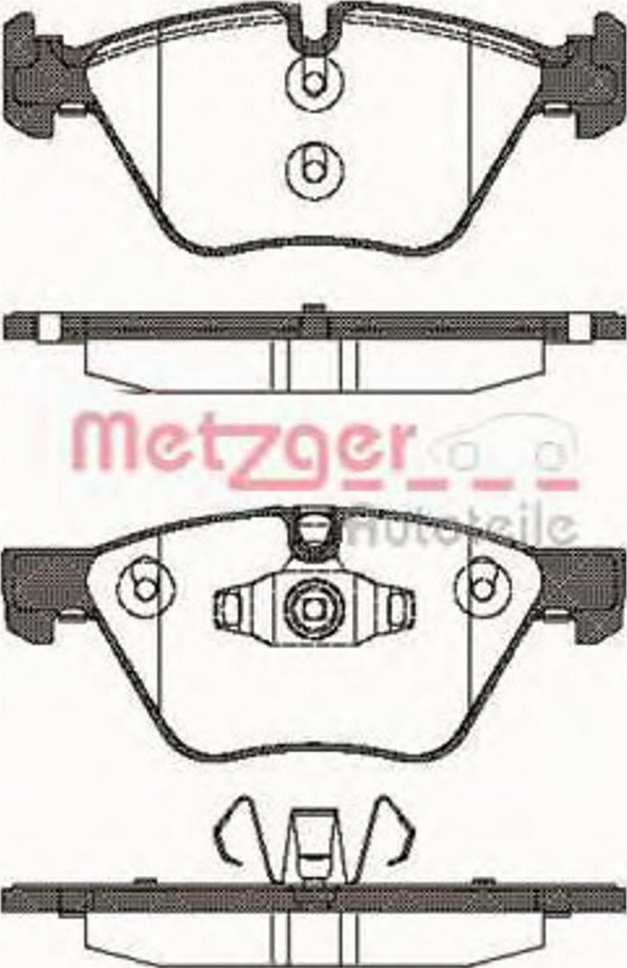 Metzger 105210 - Kit pastiglie freno, Freno a disco autozon.pro