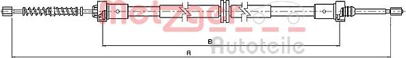 Metzger 10.6547 - Cavo comando, Freno stazionamento autozon.pro