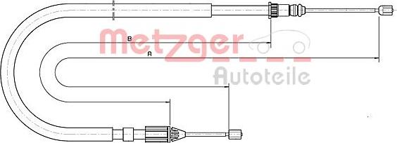 Metzger 10.6685 - Cavo comando, Freno stazionamento autozon.pro