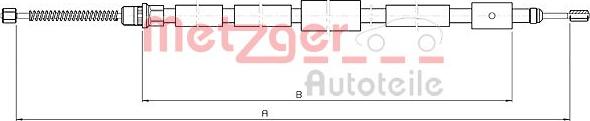 Metzger 10.6032 - Cavo comando, Freno stazionamento autozon.pro