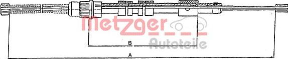 Metzger 10.6024 - Cavo comando, Freno stazionamento autozon.pro