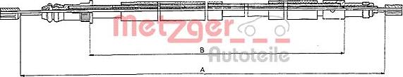 Metzger 10.6026 - Cavo comando, Freno stazionamento autozon.pro