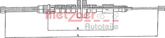 Metzger 10.6023 - Cavo comando, Freno stazionamento autozon.pro