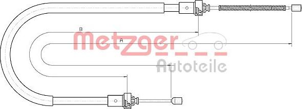 Metzger 10.6894 - Cavo comando, Freno stazionamento autozon.pro