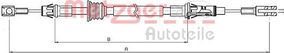 Metzger 10.6852 - Cavo comando, Freno stazionamento autozon.pro