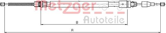 Metzger 10.6774 - Cavo comando, Freno stazionamento autozon.pro