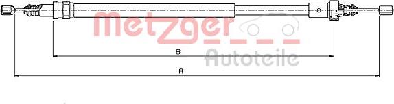 Metzger 10.6776 - Cavo comando, Freno stazionamento autozon.pro