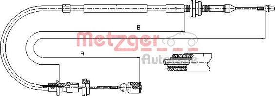 Metzger 10.0861 - Cavo acceleratore autozon.pro