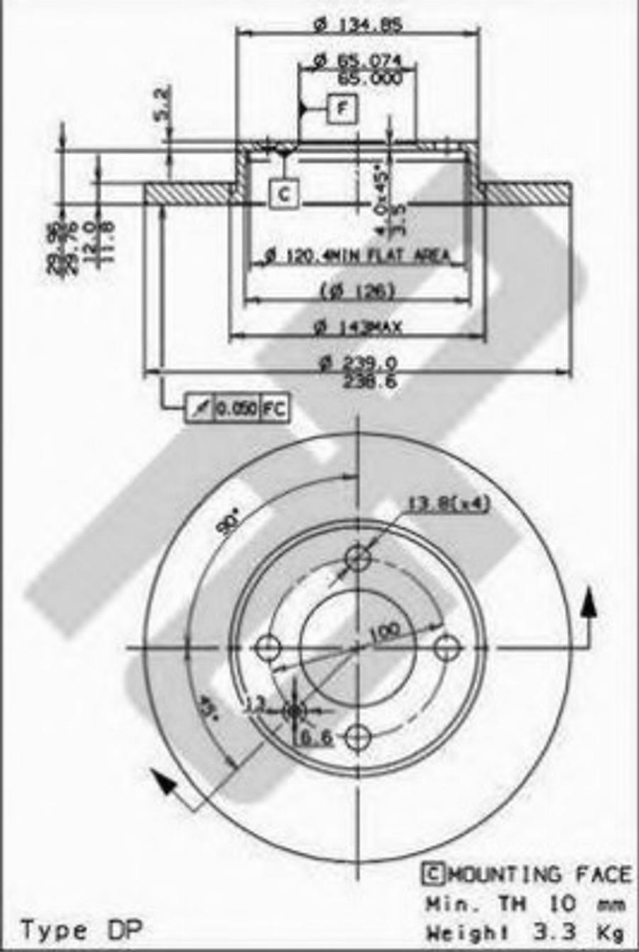 Metzger 10073 - Discofreno autozon.pro