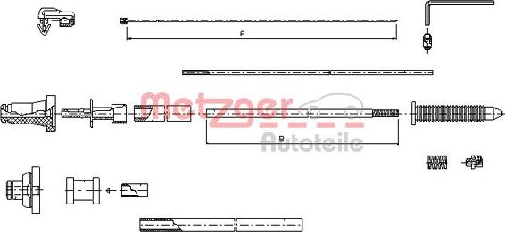 Metzger 10.1177 - Cavo acceleratore autozon.pro