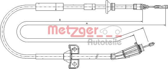 Metzger 10.8065 - Cavo comando, Freno stazionamento autozon.pro