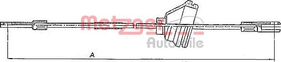 Metzger 10.818 - Cavo comando, Freno stazionamento autozon.pro